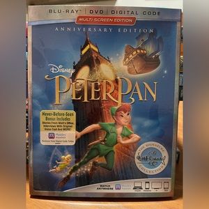 Peter Pan- Anniversary Edition- Blu-Ray/DVD/Digital Code